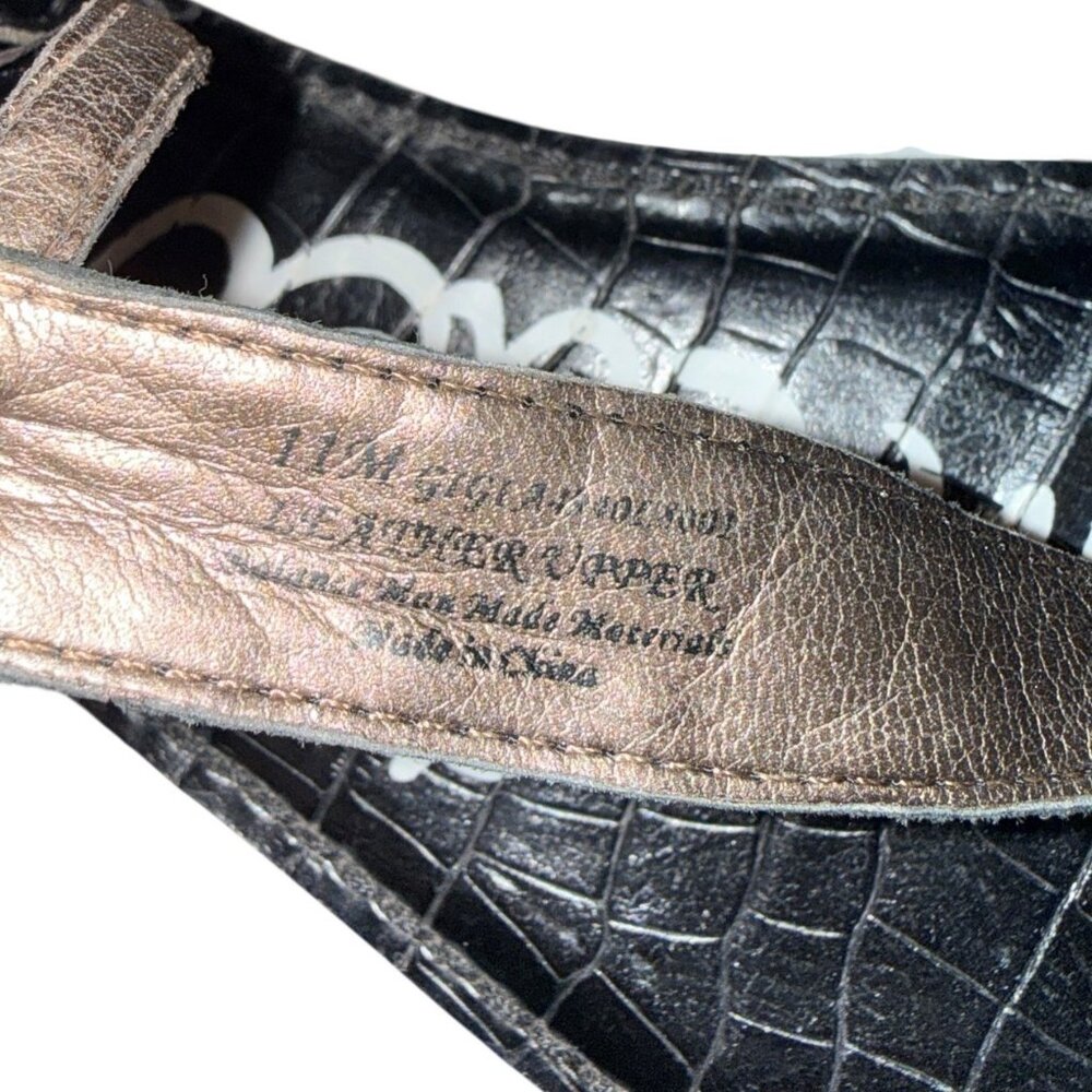 Sam Edelman Leather GIGI  sandals Us size 11 Black - Picture 6 of 6